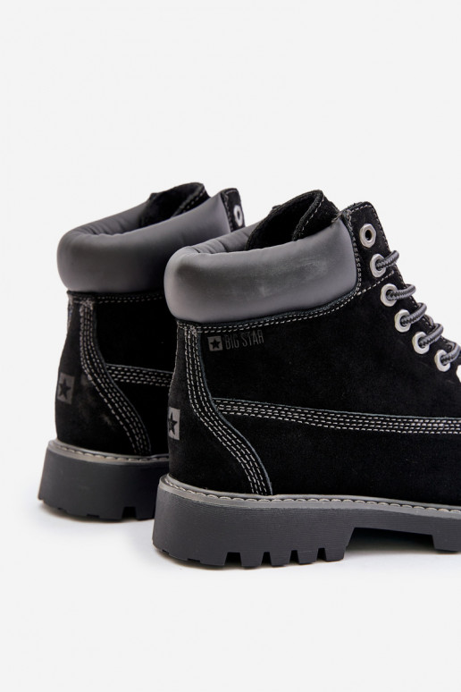 zamšādas siltināti apavi Vīriešiem Big Star OO174138 HI-POLY SYSTEM melnas krāsas zamšādas siltināti apavi Vīriešiem Big Star OO174138 HI-POLY SYSTEM melnas krāsas