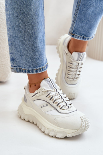 Āda Sneakers modeļa apavi Sieviešu ar platformu Big Star OO274A221 HI-POLY SYSTEM baltas krāsas 2