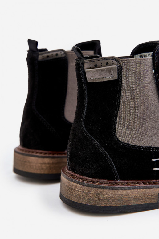 zamšādas stilīgi puszābaki Vīriešiem Big Star OO174154 melnas krāsas zamšādas stilīgi puszābaki Vīriešiem Big Star OO174154 melnas krāsas