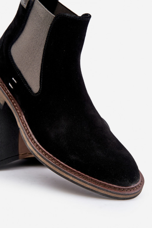 zamšādas stilīgi puszābaki Vīriešiem Big Star OO174154 melnas krāsas zamšādas stilīgi puszābaki Vīriešiem Big Star OO174154 melnas krāsas