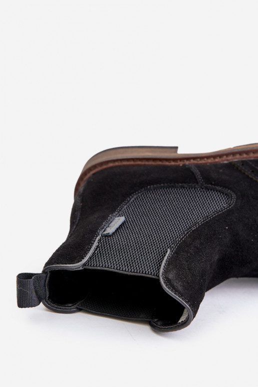 zamšādas Vīriešiem stilīgi puszābaki Big Star OO174192 melnas krāsas