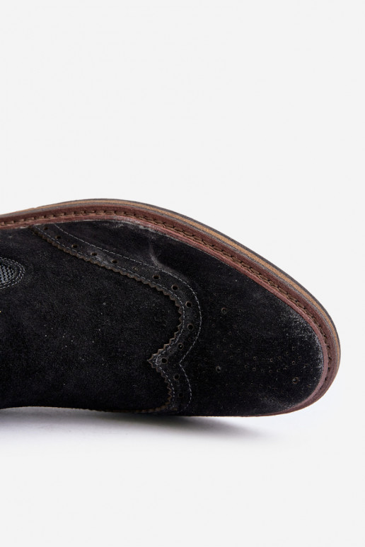 zamšādas Vīriešiem stilīgi puszābaki Big Star OO174192 melnas krāsas