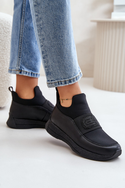 sporta apavi ar platformu Āda melnas krāsas Artiker 55C0035 sporta apavi ar platformu Āda melnas krāsas Artiker 55C0035