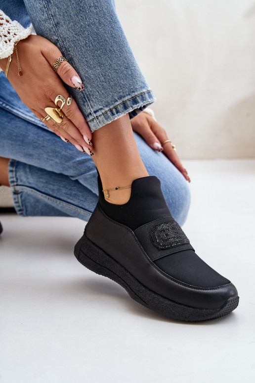 sporta apavi ar platformu Āda melnas krāsas Artiker 55C0035 sporta apavi ar platformu Āda melnas krāsas Artiker 55C0035