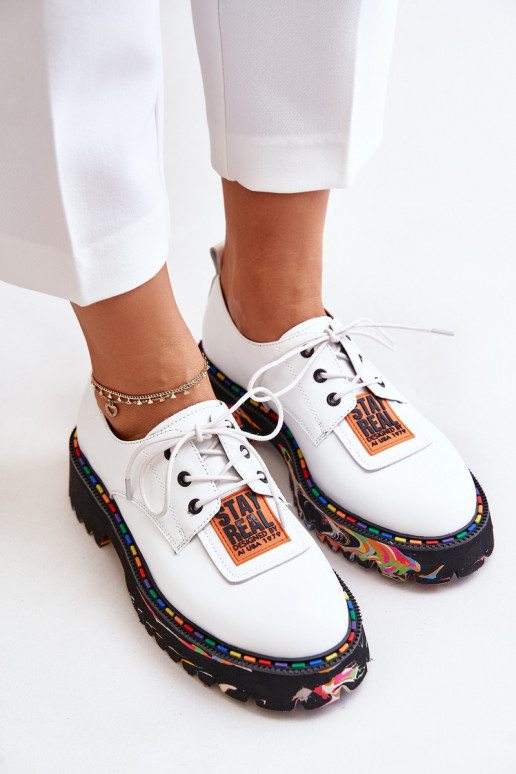 Āda apavi Sieviešu šņorējami Artiker 55C0500 baltas krāsas