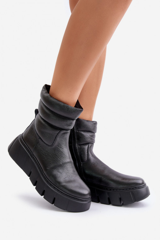 Zazoo 60512 Sieviešu puszābaki Uz pili siltināti melnas krāsas Zazoo 60512 Sieviešu puszābaki Uz pili siltināti melnas krāsas