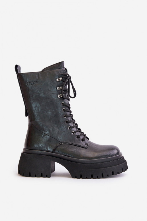 Āda zābaki Sieviešu siltināti GOE OO2N4121 melnas krāsas