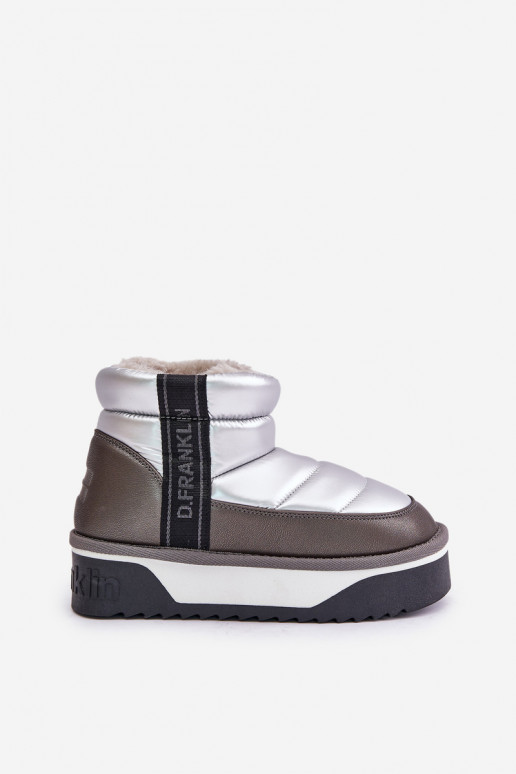 Zems sniega apavi Uz biezas zoles D.Franklin DFSH371010 Sudraba krāsas Zems sniega apavi Uz biezas zoles D.Franklin DFSH371010 Sudraba krāsas