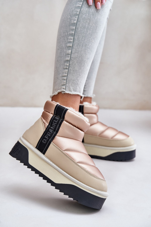 Zems sniega apavi Uz biezas zoles D.Franklin DFSH371010 smilšu krāsas Zems sniega apavi Uz biezas zoles D.Franklin DFSH371010 smilšu krāsas