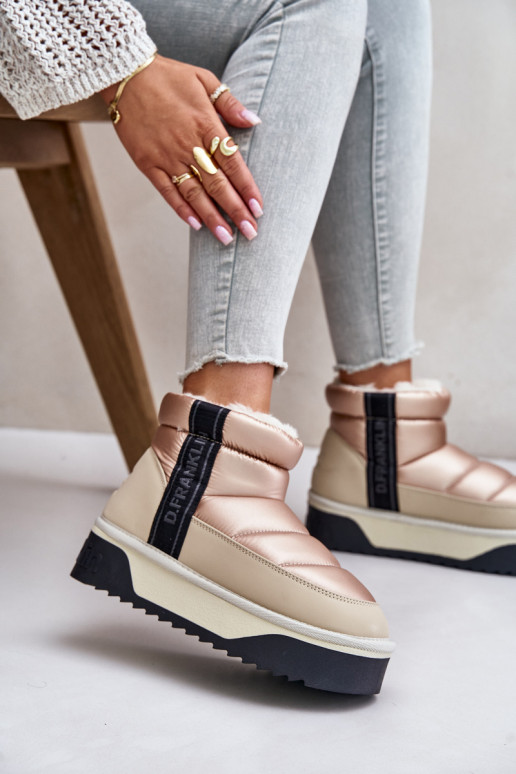 Zems sniega apavi Uz biezas zoles D.Franklin DFSH371010 smilšu krāsas Zems sniega apavi Uz biezas zoles D.Franklin DFSH371010 smilšu krāsas