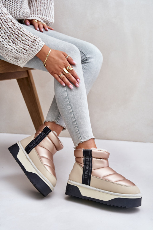 Zems sniega apavi Uz biezas zoles D.Franklin DFSH371010 smilšu krāsas Zems sniega apavi Uz biezas zoles D.Franklin DFSH371010 smilšu krāsas