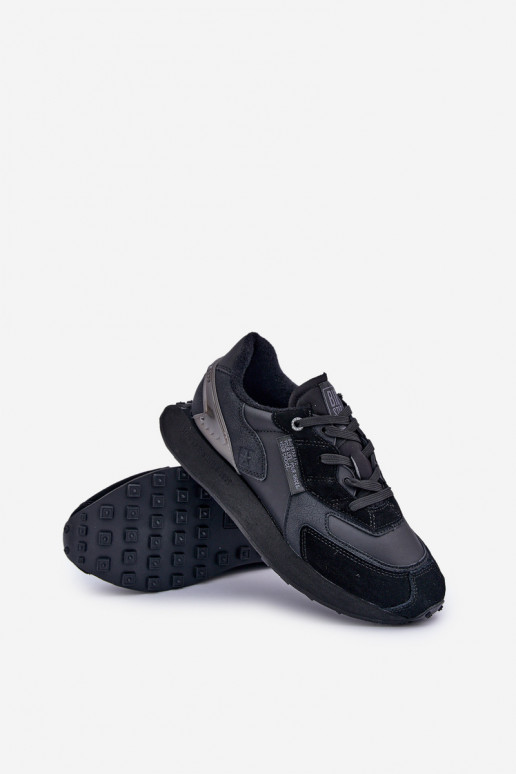 Āda Sneakers modeļa apavi Vīriešiem Big Star OO174297 Hi-Poly System melnas krāsas Āda Sneakers modeļa apavi Vīriešiem Big Star OO174297 Hi-Poly System melnas krāsas