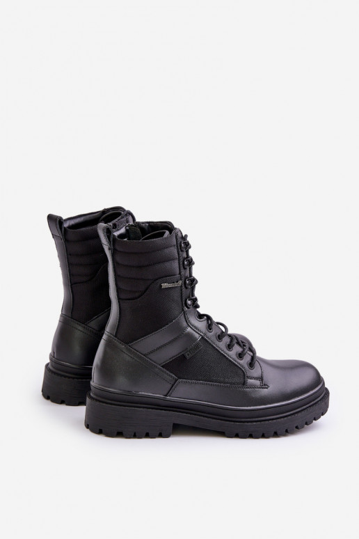 Āda apavi Sieviešu puszābaki Vīriešiem siltināti Big Star OO174164 melnas krāsas