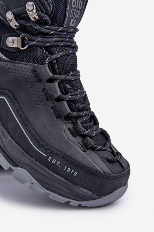 pārgājienu zābaki Vīriešiem Big Star OO174341 melnas krāsas