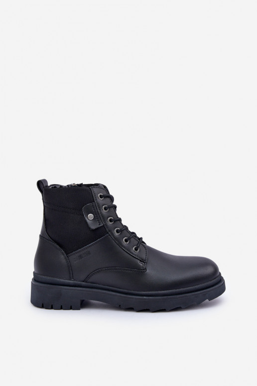 Āda siltināti apavi Sieviešu puszābaki Vīriešiem Big Star OO174166 melnas krāsas