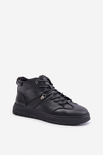 Āda siltināti Sneakers modeļa puszābaki Vīriešiem Lee Cooper LCJ-24-33-2913 melnas krāsas