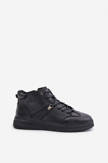 Āda siltināti Sneakers modeļa puszābaki Vīriešiem Lee Cooper LCJ-24-33-2913 melnas krāsas 2