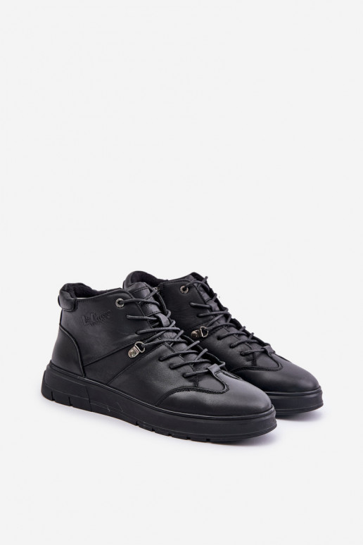 Āda siltināti Sneakers modeļa puszābaki Vīriešiem Lee Cooper LCJ-24-33-2913 melnas krāsas