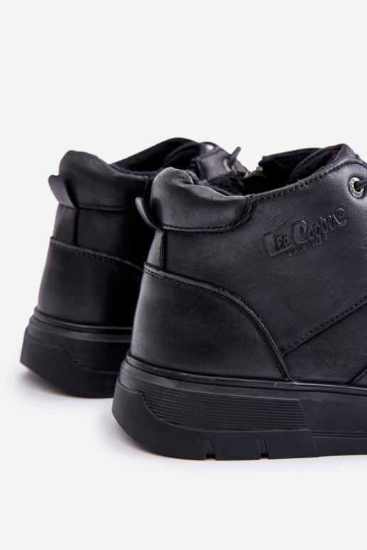 Āda siltināti Sneakers modeļa puszābaki Vīriešiem Lee Cooper LCJ-24-33-2913 melnas krāsas