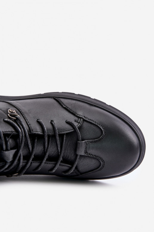 Āda siltināti Sneakers modeļa puszābaki Vīriešiem Lee Cooper LCJ-24-33-2913 melnas krāsas