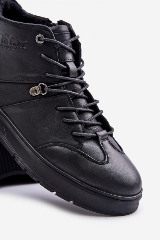 Āda siltināti Sneakers modeļa puszābaki Vīriešiem Lee Cooper LCJ-24-33-2913 melnas krāsas