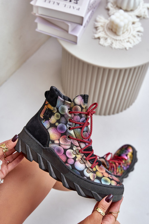 Āda Sieviešu siltināti Sieviešu puszābaki Tā irciejka 06146-39 Dažādu krāsu Āda Sieviešu siltināti Sieviešu puszābaki Tā irciejka 06146-39 Dažādu krāsu