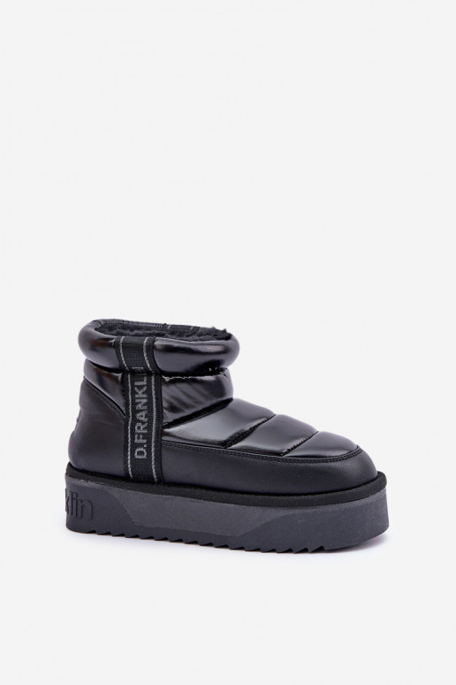 Zems sniega apavi Uz biezas zoles D.Franklin DFSH371011 melnas krāsas Zems sniega apavi Uz biezas zoles D.Franklin DFSH371011 melnas krāsas