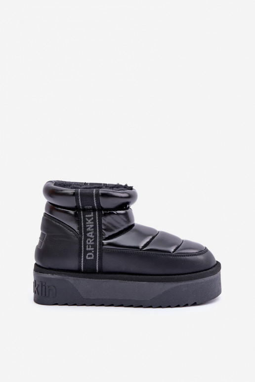 Zems sniega apavi Uz biezas zoles D.Franklin DFSH371011 melnas krāsas Zems sniega apavi Uz biezas zoles D.Franklin DFSH371011 melnas krāsas