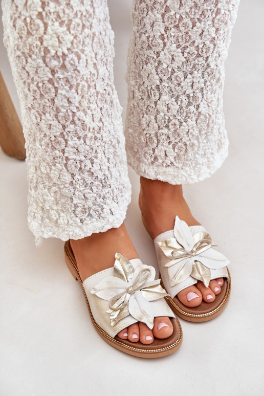 Čības ar ornamentiem Dabīgas ādas Zazoo 3667 Zelta krāsas Przecierany Čības ar ornamentiem Dabīgas ādas Zazoo 3667 Zelta krāsas Przecierany