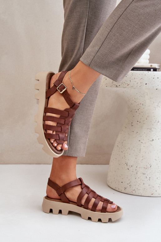 Sieviešu basenes Sieviešu Zazoo 3695 brūnas krāsas Sieviešu basenes Sieviešu Zazoo 3695 brūnas krāsas