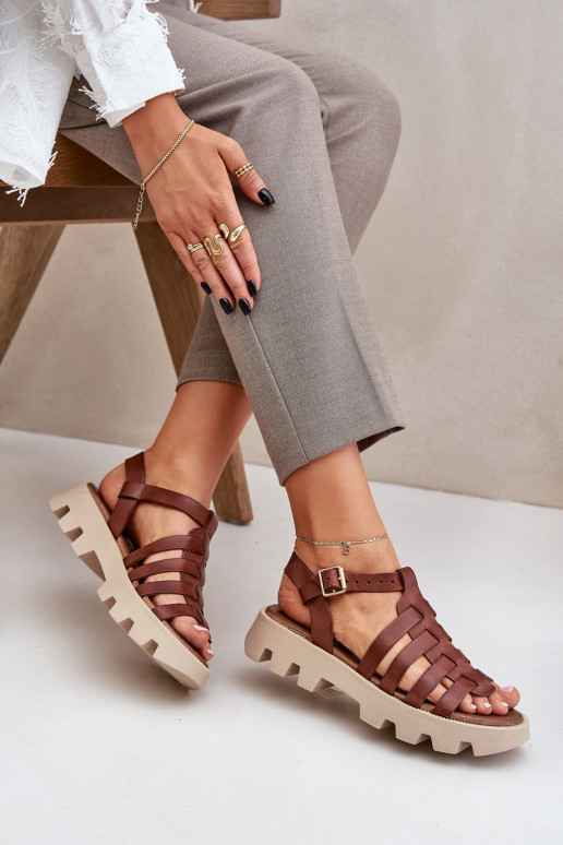 Sieviešu basenes Sieviešu Zazoo 3695 brūnas krāsas Sieviešu basenes Sieviešu Zazoo 3695 brūnas krāsas