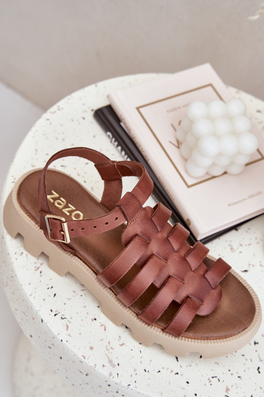 Sieviešu basenes Sieviešu Zazoo 3695 brūnas krāsas Sieviešu basenes Sieviešu Zazoo 3695 brūnas krāsas