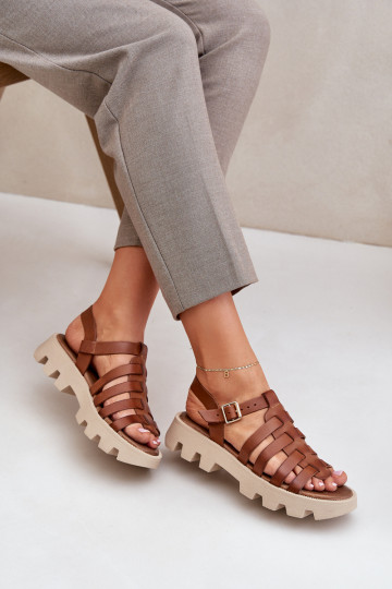 Sieviešu basenes Sieviešu Zazoo 3695 brūnas krāsas