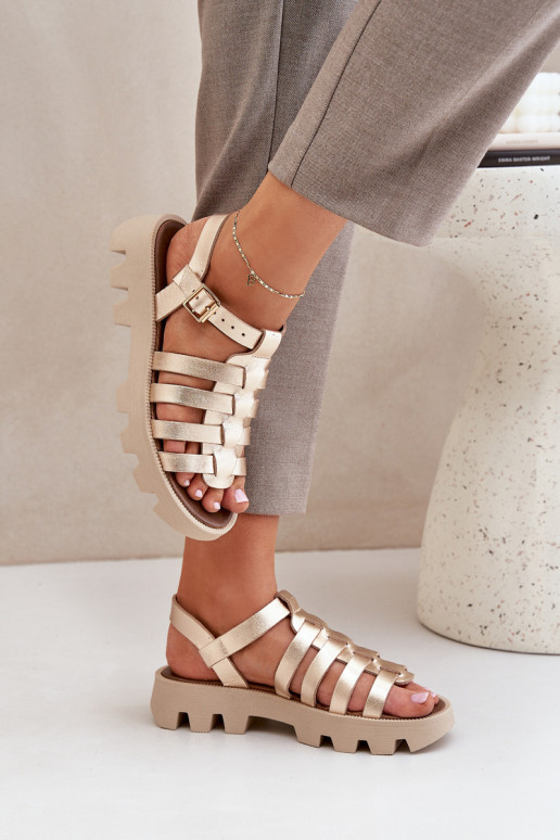 Sieviešu basenes Sieviešu Zazoo 3695 Zelta krāsas Sieviešu basenes Sieviešu Zazoo 3695 Zelta krāsas