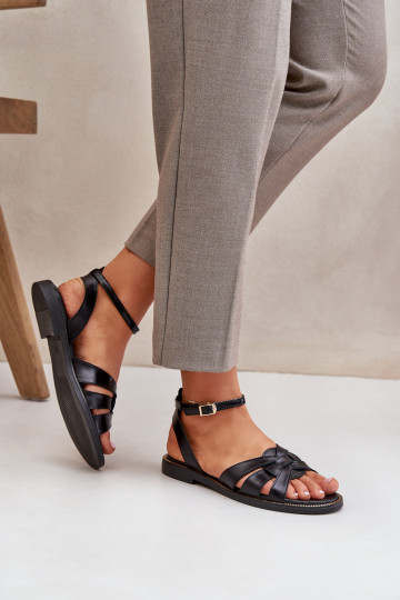 Sieviešu basenes Sieviešu ar platiem papēžiem Zazoo 3688 melnas krāsas