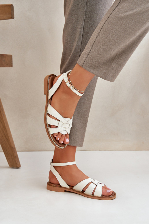 Sieviešu basenes Sieviešu ar platiem papēžiem Zazoo 3688 Ecru Sieviešu basenes Sieviešu ar platiem papēžiem Zazoo 3688 Ecru