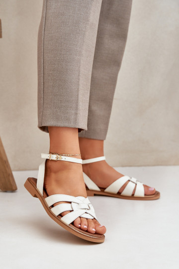 Sieviešu basenes Sieviešu ar platiem papēžiem Zazoo 3688 Ecru 2