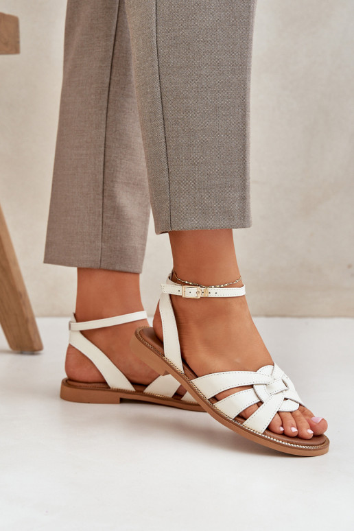 Sieviešu basenes Sieviešu ar platiem papēžiem Zazoo 3688 Ecru Sieviešu basenes Sieviešu ar platiem papēžiem Zazoo 3688 Ecru