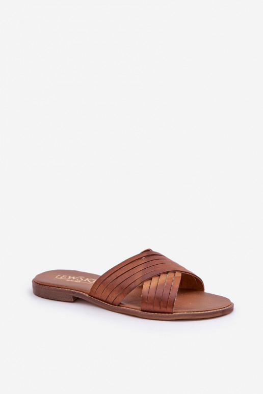 Āda Sieviešu Čības Ļevskis Shoes 3682 brūnas krāsas Āda Sieviešu Čības Ļevskis Shoes 3682 brūnas krāsas