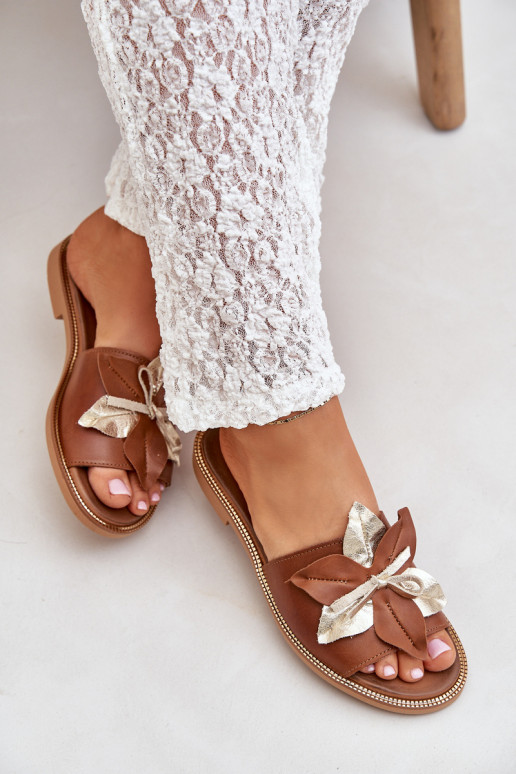 Čības ar ornamentiem Dabīgas ādas Zazoo 3574/Z brūnas krāsas Čības ar ornamentiem Dabīgas ādas Zazoo 3574/Z brūnas krāsas