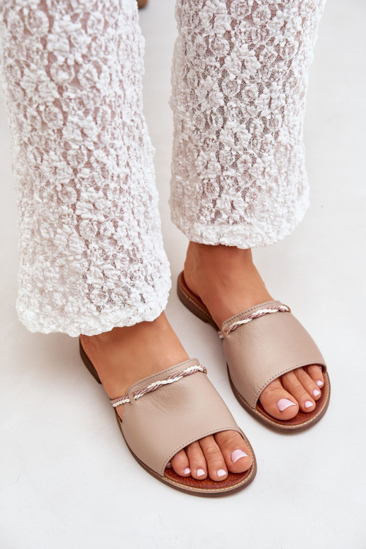 Čibas no dabīgas ādas Ļevskis Shoes 3047 smilšu krāsas