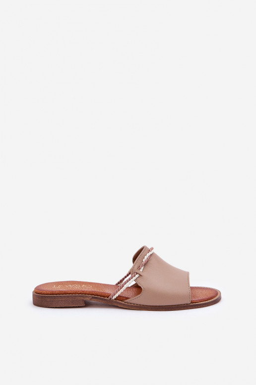 Čibas no dabīgas ādas Ļevskis Shoes 3047 smilšu krāsas