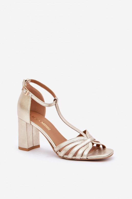 sandalesIeslēgtsturalnej Skóry ar papēdi Laura Messi 2766 sandalesIeslēgtsturalnej Skóry ar papēdi Laura Messi 2766