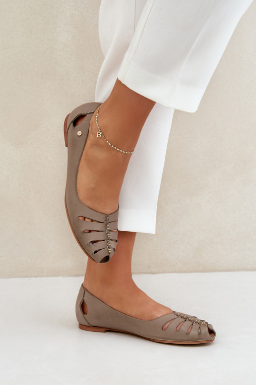 Zazoo 10009 Ērtas dabīgās ādas balerīnas Sieviešu smilšu krāsas Zazoo 10009 Ērtas dabīgās ādas balerīnas Sieviešu smilšu krāsas