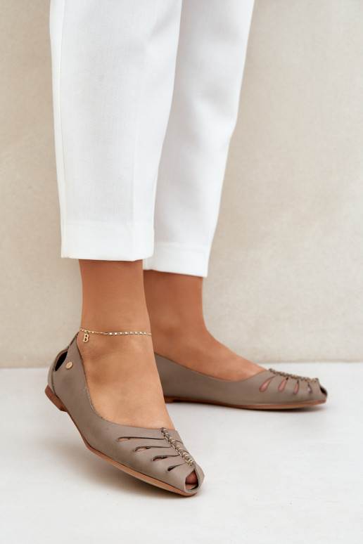 Zazoo 10009 Ērtas dabīgās ādas balerīnas Sieviešu smilšu krāsas Zazoo 10009 Ērtas dabīgās ādas balerīnas Sieviešu smilšu krāsas