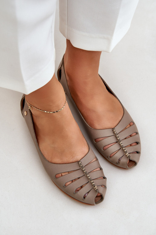 Zazoo 10009 Ērtas dabīgās ādas balerīnas Sieviešu smilšu krāsas Zazoo 10009 Ērtas dabīgās ādas balerīnas Sieviešu smilšu krāsas