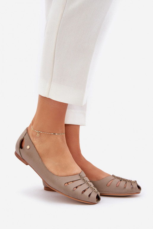 Zazoo 10009 Ērtas dabīgās ādas balerīnas Sieviešu smilšu krāsas Zazoo 10009 Ērtas dabīgās ādas balerīnas Sieviešu smilšu krāsas