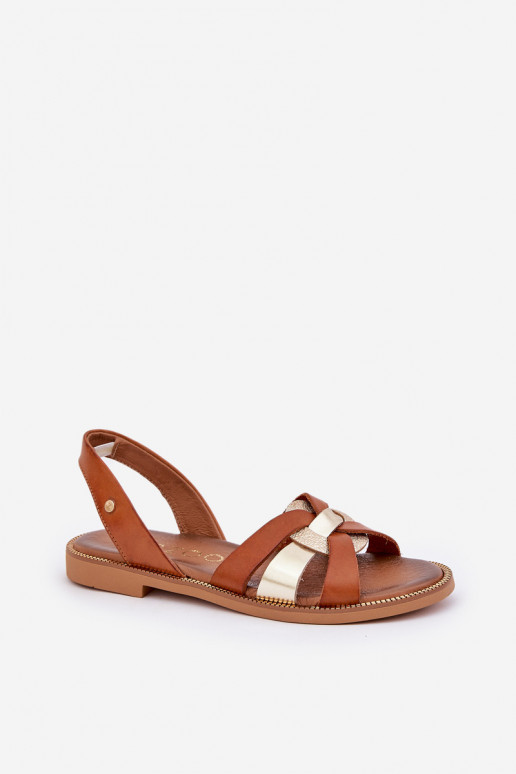 Zazoo 40382 Sieviešu basenes Āda brūnas krāsas Zazoo 40382 Sieviešu basenes Āda brūnas krāsas