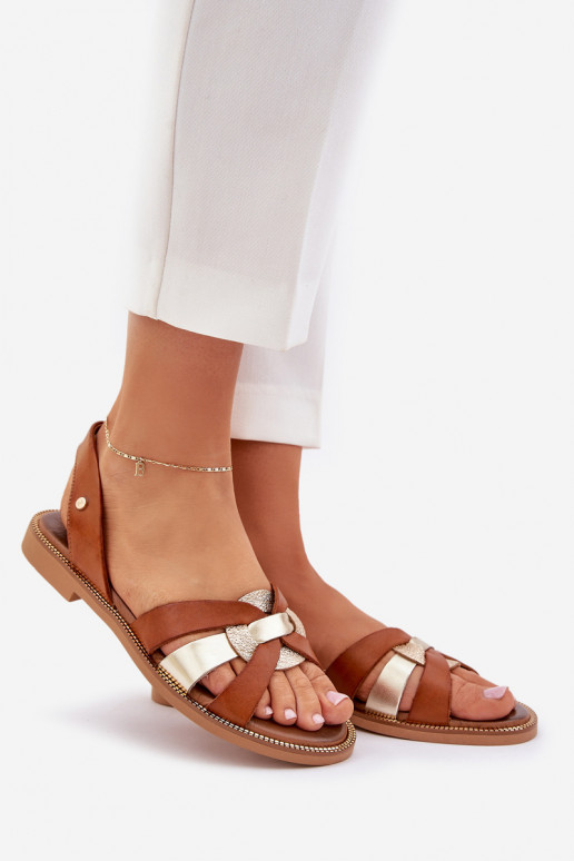 Zazoo 40382 Sieviešu basenes Āda brūnas krāsas Zazoo 40382 Sieviešu basenes Āda brūnas krāsas