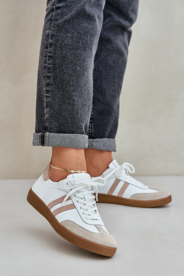 Zazoo N1068 Āda Zems Sneakers modeļa apavi Sieviešu smilšu krāsas 2